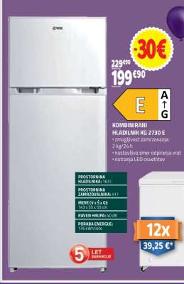 KOMBINIRANI HLADILNIK KG 2730 E