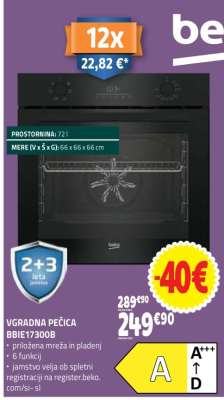 VGRADNA PEČICA BBIE17300B