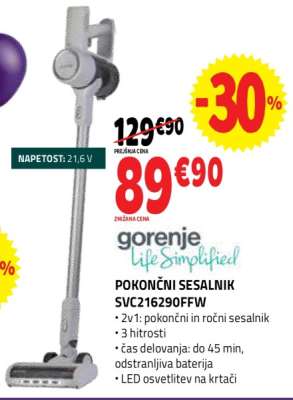 POKONČNI SESALNIK SVC216290FFW