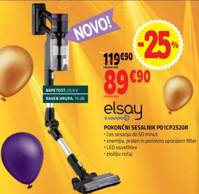 POKONČNI SESALNIK P01CP2520R