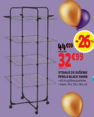 STOJALO ZA SUŠENJE PERILA BLACK SWAN