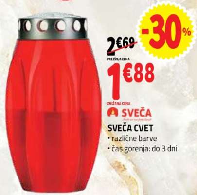 SVEČA CVET