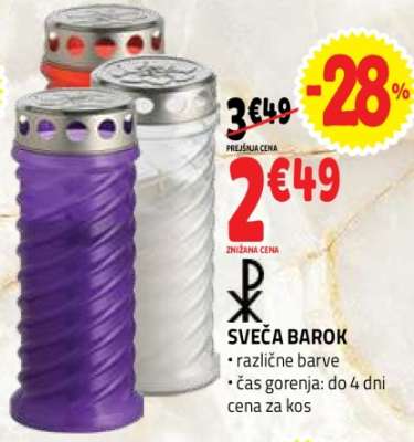 SVEČA BAROK