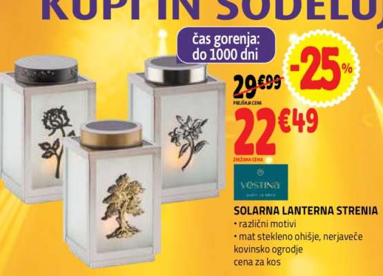 SOLARNA LANTERNA STRENIA