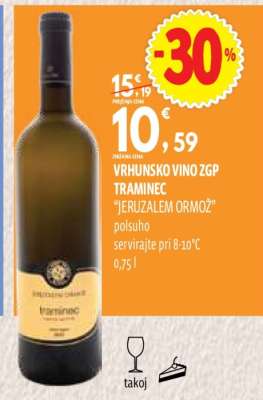 VRHUNSKO VINO ZGP TRAMINEC