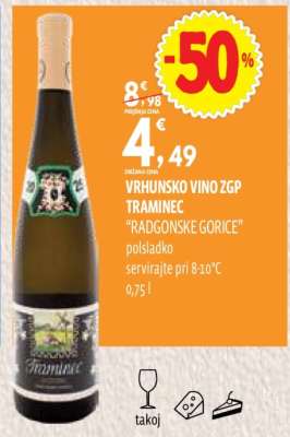 VRHUNSKO VINO ZGP TRAMINEC