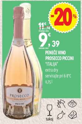 PENEČE VINO PROSECCO PICCINI