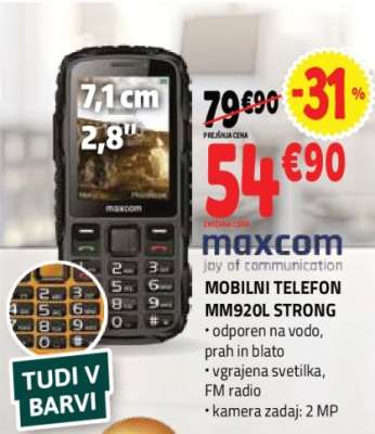 MOBILNI TELEFON MM920L STRONG