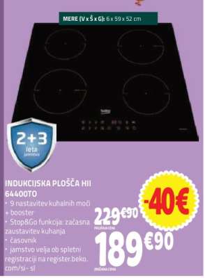 INDUKCIJSKA PLOŠČA HII 64400TO
