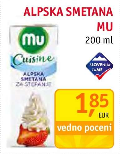 ALPSKA SMETANA MU