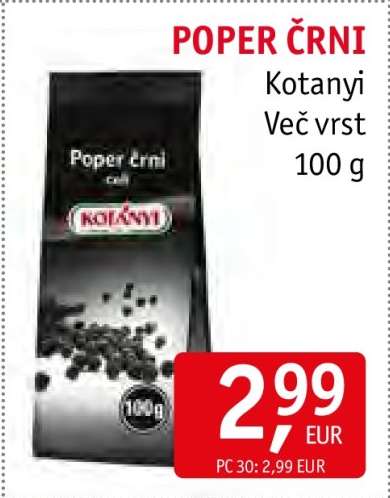 Poper črni Kotanyi