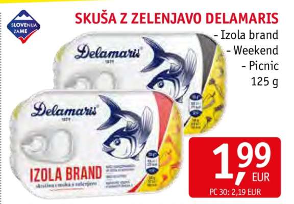 SKUŠA Z ZELENJAVO DELAMARIS