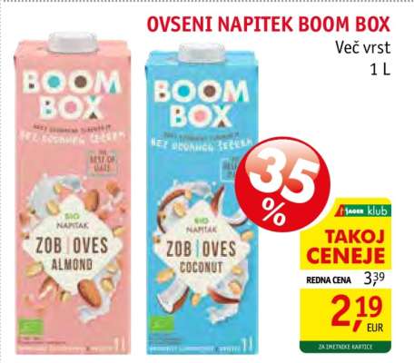 Ovsení napitek Boom box