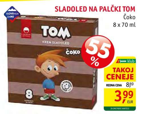 Sladoled na palčki Tom