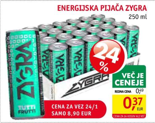 Energijska pijača Zygra 250 ml
