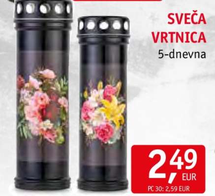 Sveča Vrtnica 5-dnevna