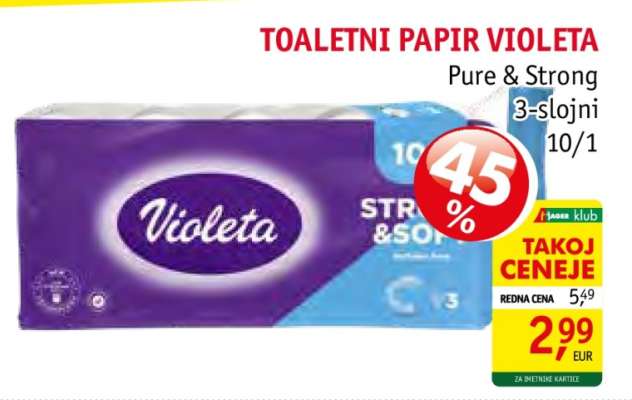 TOALETNI PAPIR VIOLETA