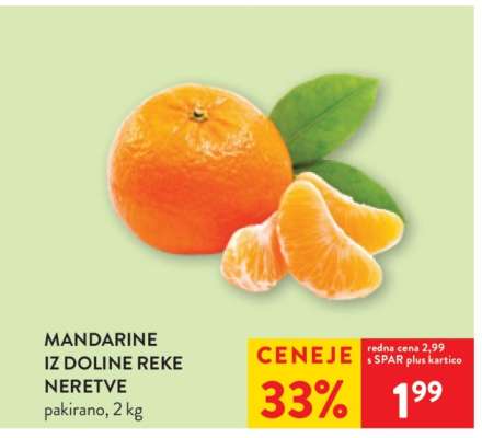 Mandarine iz doline reke Neretve