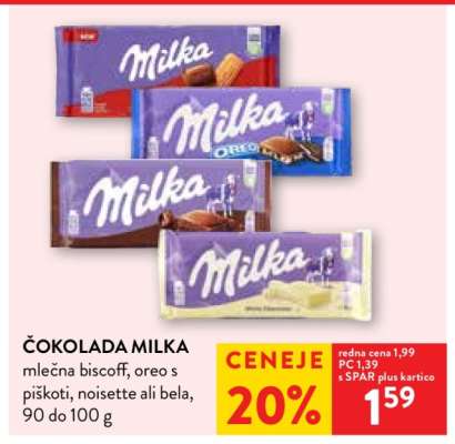 ČOKOLADA MILKA