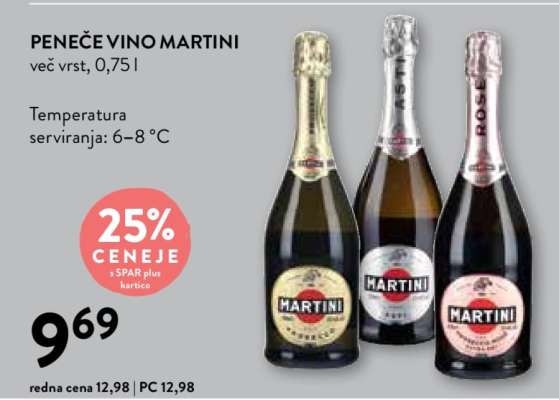 Peneče vino Martini