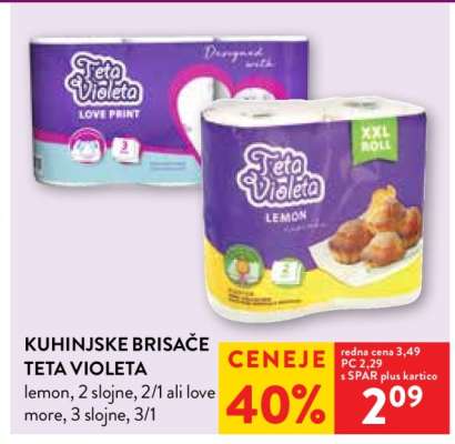 Kuhinjske brisače Teta Violeta