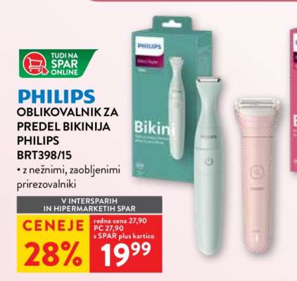Philips Oblikovalnik za predel bikinija Philips BRT398/15