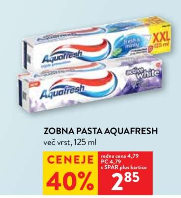 ZOBNA PASTA AQUAFRESH