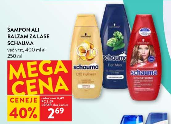 Šampon ali balzam za lase Schauma