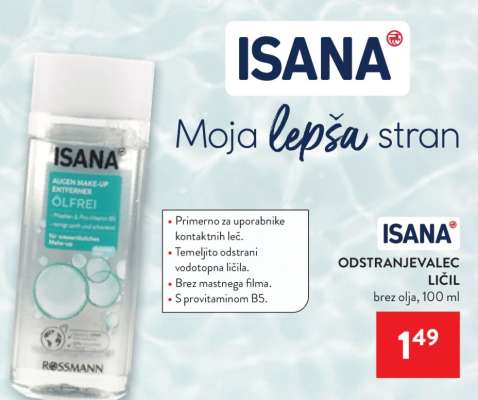 ISANA ODSTRANJEVALEC LIČIL