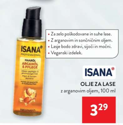 ISANA OLJE ZA LASE