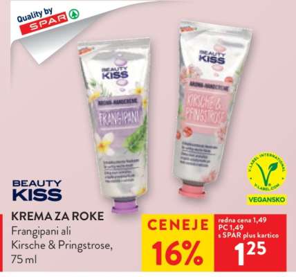 BEAUTY KISS Krema za roke
