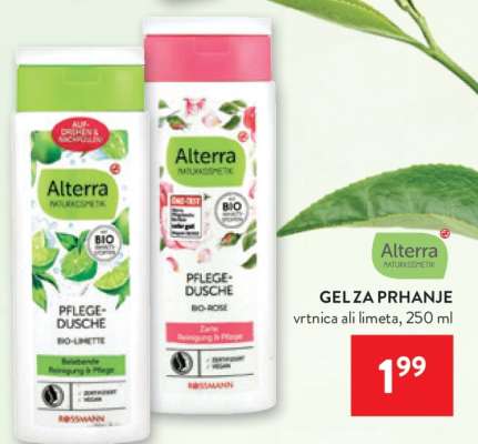 Alterra Gel za prhanje