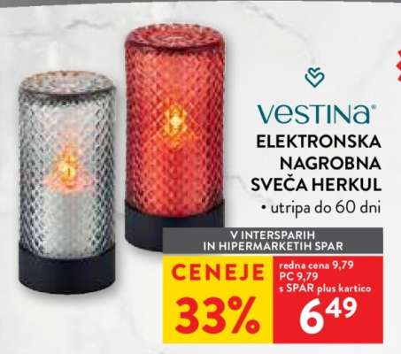 Vestina Elektronska Nagrobna Sveča Herkul