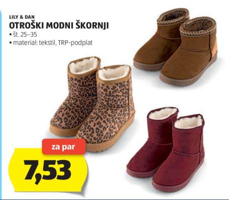 LILY & DAN Otroški modni škornji
