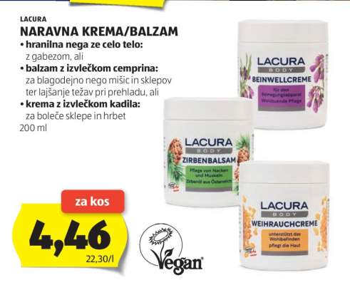 LACURA Naravna Krema/Balzam