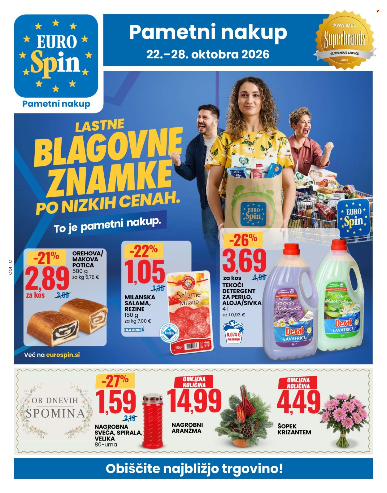 EuroSpin katalog - 22.10.2026 - 28.10.2026. Stran 1