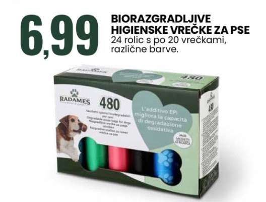 Biorazgradljive higienske vrečke za pse