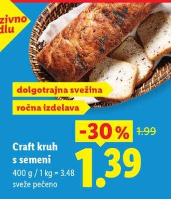 Craft kruh s semeni