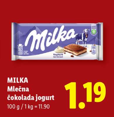 MILKA Mlečna čokolada jogurt
