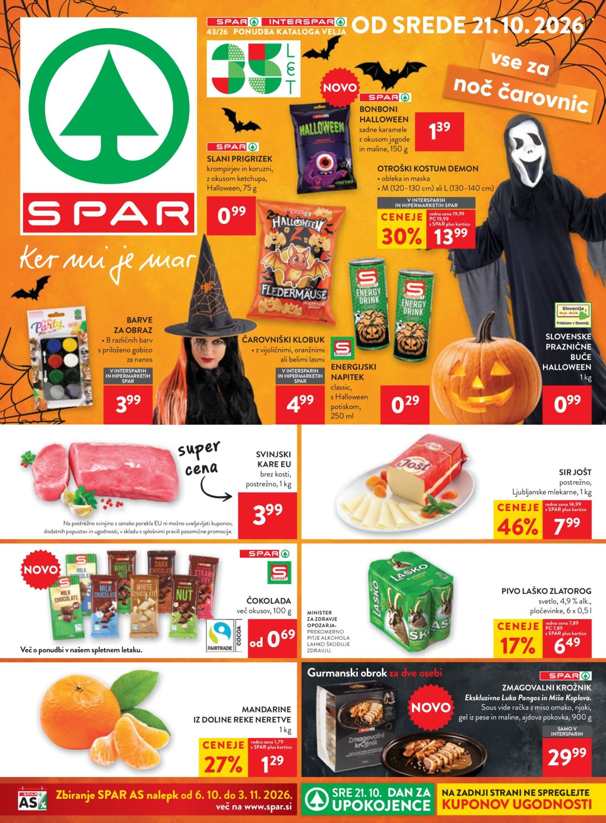 SPAR katalog - 21.10.2026 - 3.11.2026. Stran 1