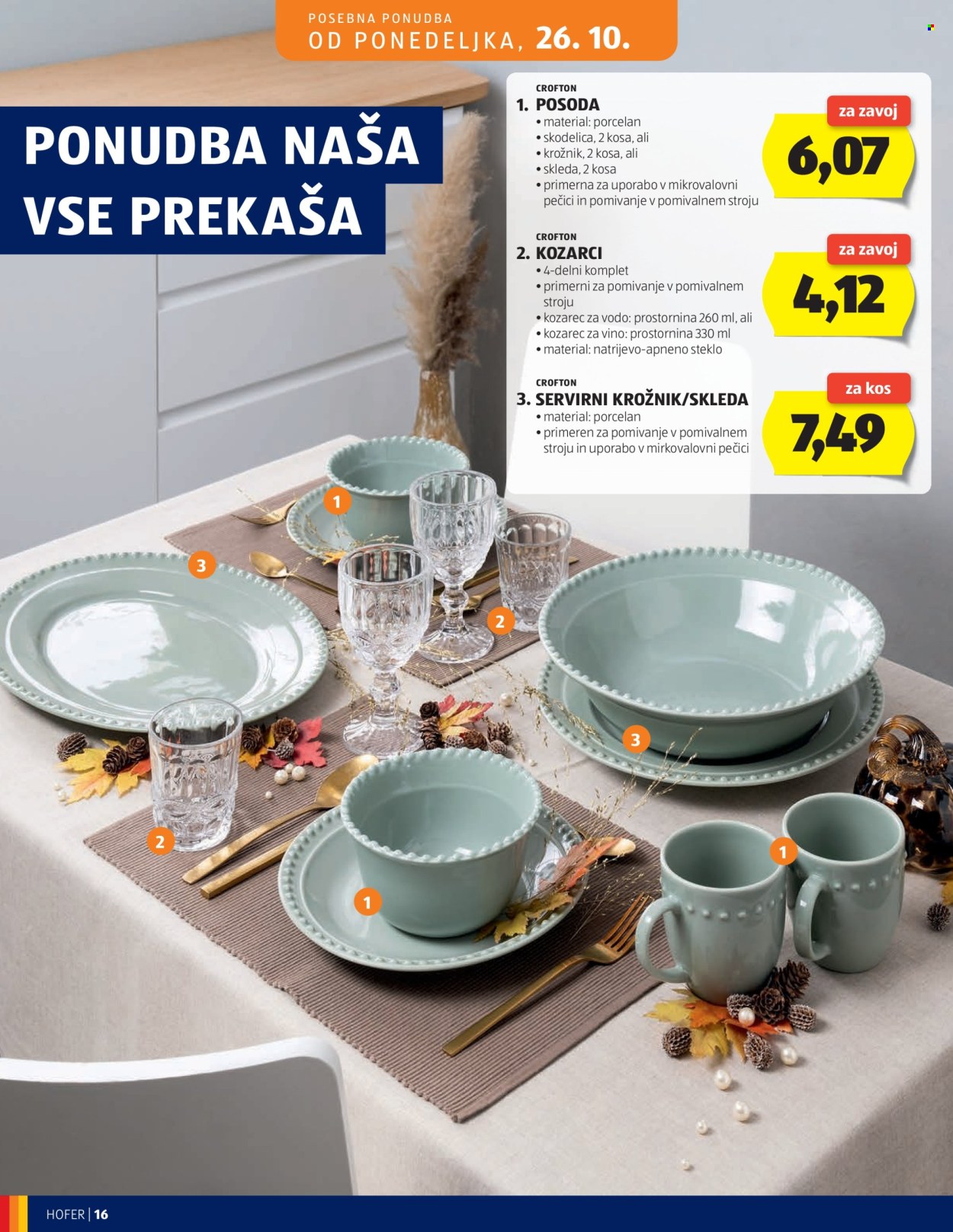 Hofer katalog - 21.10.2026 - 29.10.2026. Stran 16