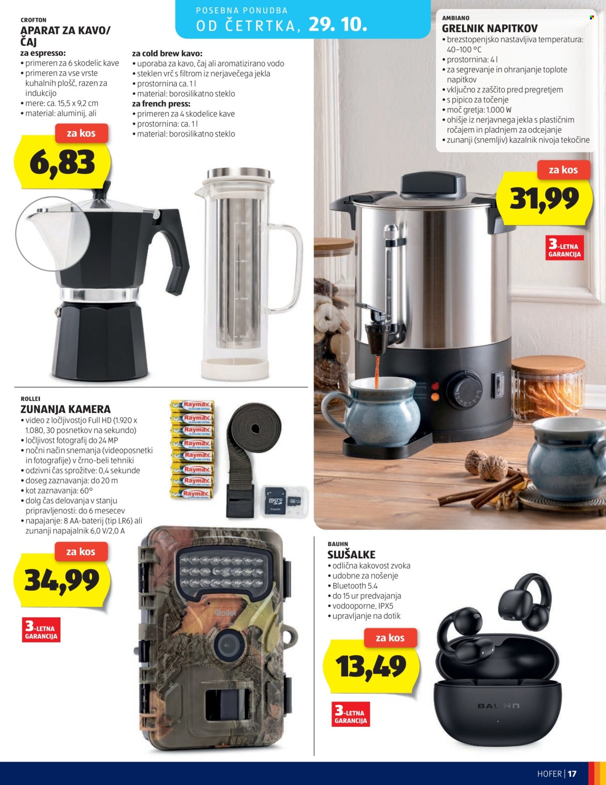 Hofer katalog - 21.10.2026 - 29.10.2026. Stran 17