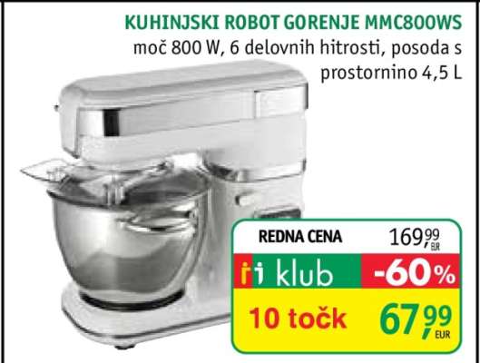 Kuhinjski robot Gorenje MMC800WS