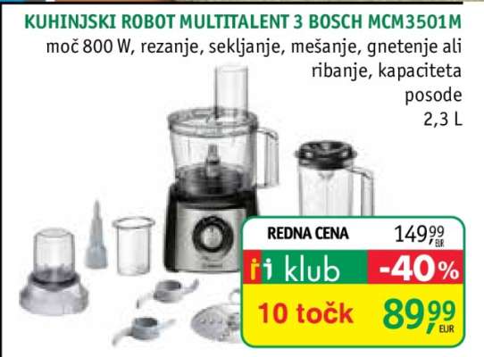KUHINJSKI ROBOT MULTITALENT 3 BOSCH MCM3501M