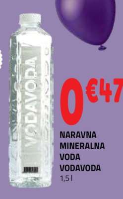 NARAVNA MINERALNA VODA VODAVODA