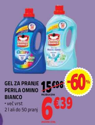 GEL ZA PRANJE PERILA OMINO BIANCO