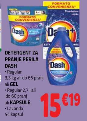 DETERGENT ZA PRANJE PERILA DASH
