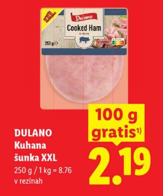 DULANO Kuhana šunka XXL
