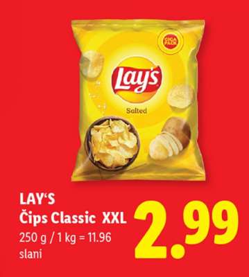 LAY'S Čips Classic XXL