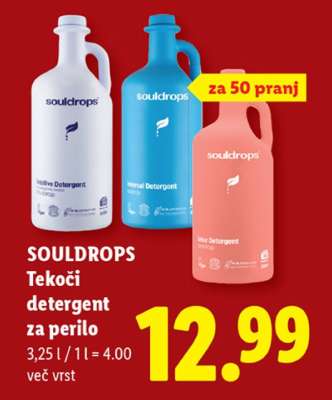 SOULDROPS Tekoči detergent za perilo